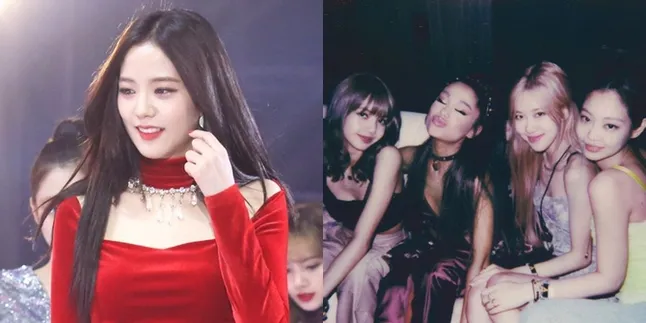 Jisoo Akhirnya 'Pose Bareng' Ariana Grande & Member BLACKPINK Lainnya