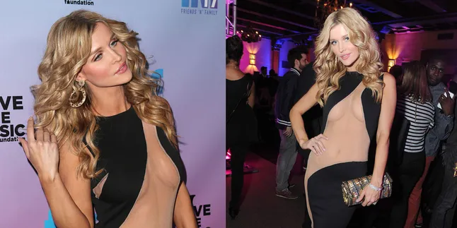 Joanna Krupa Kenakan Gaun Menerawang di Pre-Grammy