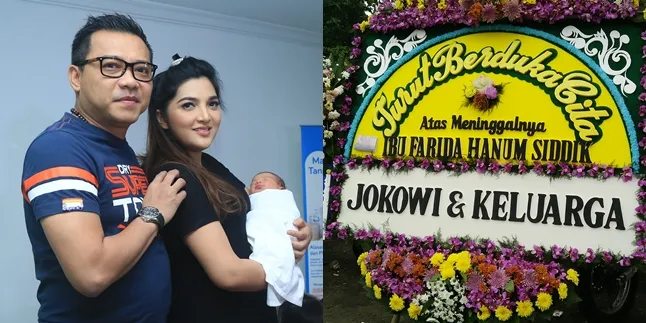 Jokowi Beri Karangan Bunga Untuk Mertua Anang Hermansyah