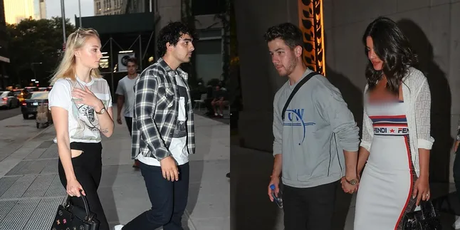 Jonas Double-Date! Nick-Priyanka Nonton Tenis Bareng Joe-Sophie Turner