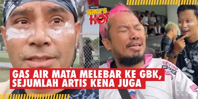 Judika and Several Celebrities at GBK Affected by Tear Gas from the DPR Building