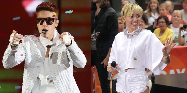 Justin Bieber - Miley Cyrus Dimusnahkan di Pertandingan Baseball