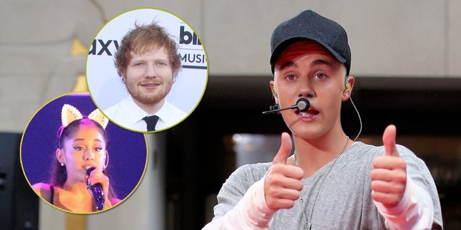 Justin Bieber 'Sewa' Ariana Grande & Ed Sheeran di Album Barunya