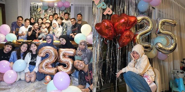 Surprised, Lesti Kejora Receives a Midnight Birthday Surprise from Rizky Billar and His Friends