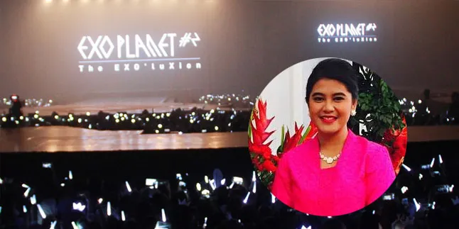 Kahiyang Ayu, Putri Presiden Jokowi Nonton Konser EXO Jakarta