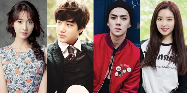 Kai EXO & Yoona SNSD Nempel Mesra, Sehun Peluk Leader Red Velvet Kai EXO & Yoona SNSD Nempel Mesra, Sehun Peluk Leader Red Velvet