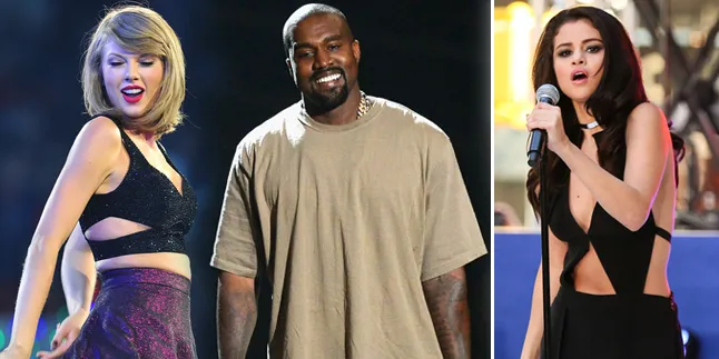 Kanye West Lecehkan Taylor Swift, Selena Gomez Pun Berkomentar