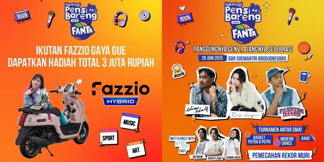 KapanLagi Pensi Together with FANTA 2025 Gives a Challenge with a Prize of Rp 3 Million, Hurry Up and Join!