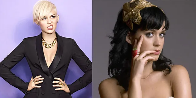 Katy Perry Bersaing Gulingkan Miley Cyrus di MTV VMA 2013