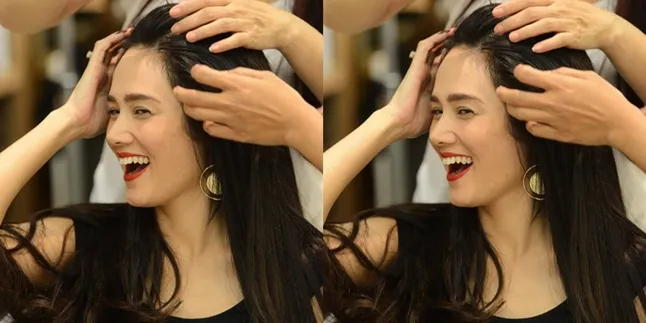 Ke Salon Bareng Anak, Mulan Lakukan Perawatan Rambut Sederhana