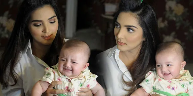 Kegelian, Ekspresi Baby Arsy Ini Bikin Kamu Senyum-Senyum Sendiri Kegelian, Ekspresi Baby Arsy Ini Bikin Kamu Senyum-Senyum Sendiri