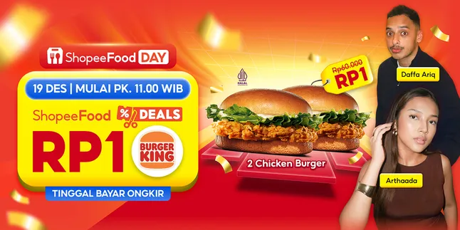Kejutan Akhir Tahun, ShopeeFood Deals Tawarkan Promo Spesial Burger King Rp1