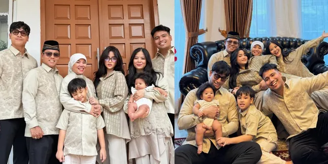 The Solidarity of the Fuji Family During Eid al-Fitr, Wearing Matching Outfits & Happy Photos Together