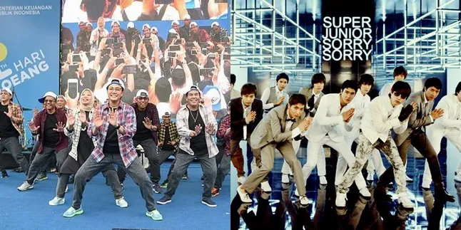 Kemenkeu-Pop, Sri Mulyani dan Staf Ngedance Super Junior 'Sorry Sorry'