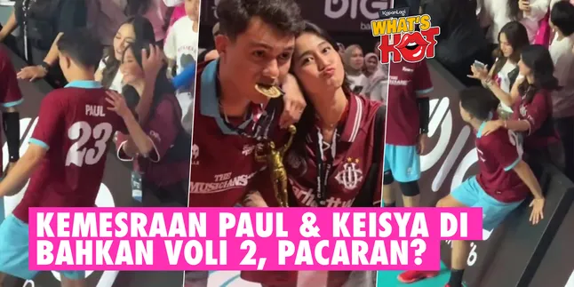 The Intimacy of Nyoman Paul & Keisya Levronka at Bahkan Voli 2, Holding Hands and Caressing Heads Makes Netizens Emotional