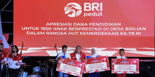 Awesome! BRI Grants Scholarships for 1800 Outstanding Children in BRILiaN Village During the Celebration of Indonesian Independence