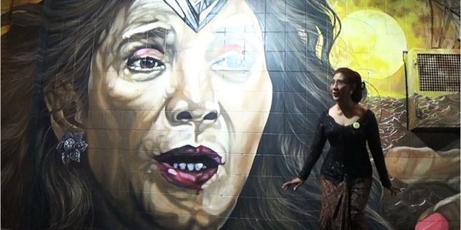 Keren! Mural Menteri Susi Ala 'Wonder Woman' Ini Bikin Berdecak Kagum