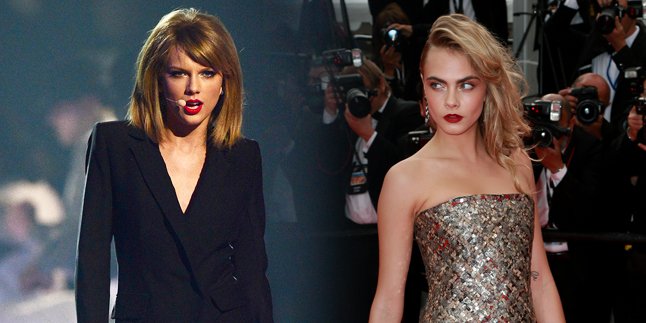 Ketika Cara Delevingne Mendadak 'Nongol' di Panggung Taylor Swift