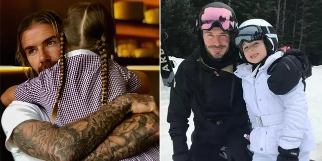 Ketika David Latihan Sepak Bola Bareng Harper Beckham, Nggemesin Banget!