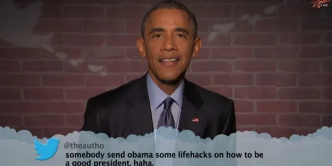 Ketika Presiden Obama Membaca Tweet Dari Haters, Bikin Ngakak