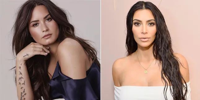 Kim Kardashian 'Jiplak' Kostum Halloween Demi Lovato, Keren Mana? Kim Kardashian 'Jiplak' Kostum Halloween Demi Lovato, Keren Mana?