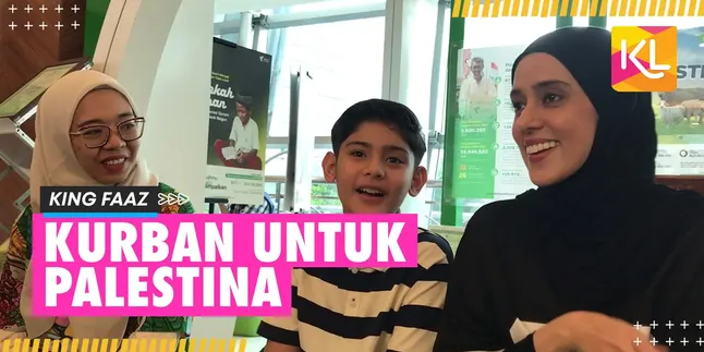 King Faaz Pertama Kali Berkurban Menggunakan Uang Tabungan Sendiri - Disalurkan Ke Palestina