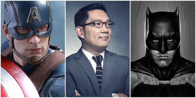 Kocak, Ridwan Kamil Bersih-Bersih Bareng Captain America & Batman