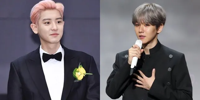 Kocaknya Chanyeol dan Baekhyun EXO Pakai Blangkon di Konser Jakarta