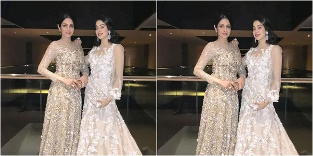 Kompak Pakai Gaun Putih Berkilau, Sridevi & Jhanvi Sama Stunning Kompak Pakai Gaun Putih Berkilau, Sridevi & Jhanvi Sama Stunning
