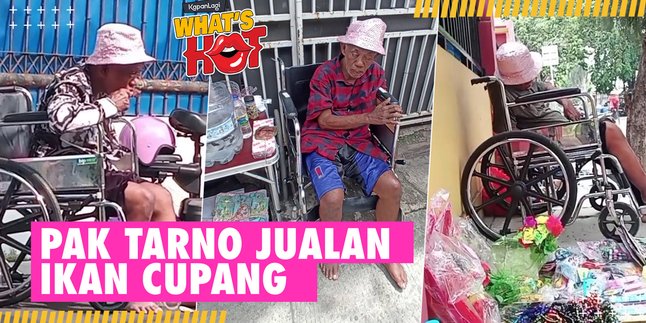 Pak Tarno's Condition Now, Selling Betta Fish on the Hot Side of the Road - Asleep in His Wheelchair