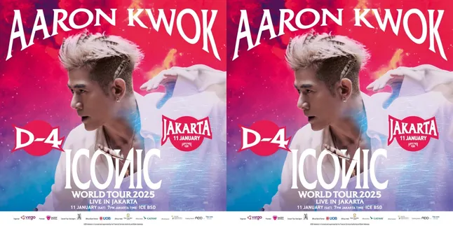 Konser Perdana Aaron Kwok di Indonesia: 'ICONIC World Tour 2025 Live in Jakarta' Siap Menyapa Penggemar Akhir Pekan Ini!