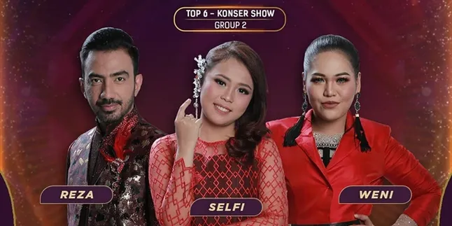 Konser Top 6 Grup 2 D'Star, Selfi Borong Standing Ovation - Reza Raih Skor Tertinggi