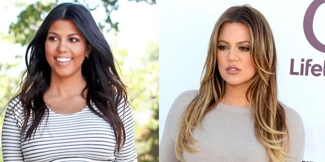 Kourtney - Khloe Kardashian Pakai Baju Sama, Siapa Juaranya?