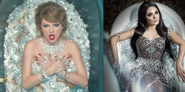 Krisdayanti Lakukan Photoshoot Super Glamor di Bak Mandi, Mau Saingi Taylor Swift?