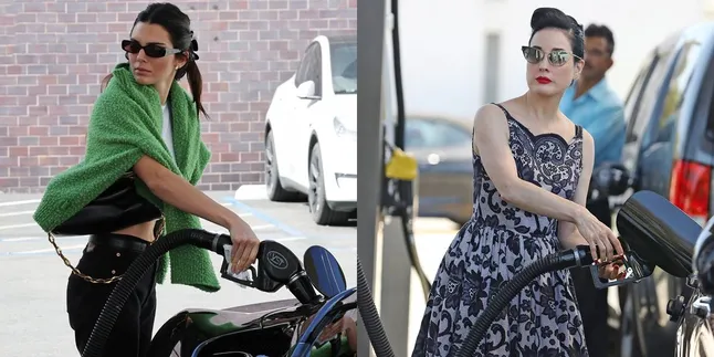 Kristen Stewart - Kendal Jenner, 5 Potret Seleb Hollywood Saat Isi Bensin Kristen Stewart - Kendal Jenner, 5 Potret Seleb Hollywood Saat Isi Bensin