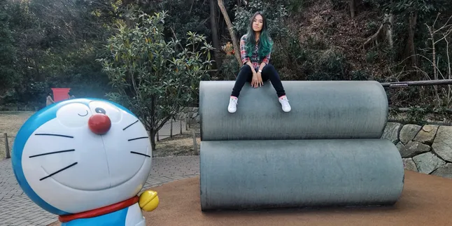 Kunjungi Doraemon di Jepang, Marischka Prudence Bikin Iri