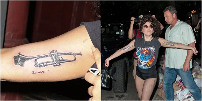 Lady Gaga Tunjukkan Tato Terompet di Lengannya, Keren? Lady Gaga Tunjukkan Tato Terompet di Lengannya, Keren?