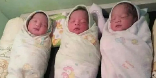 Lahir di Dalam Mobil, 3 Bayi Kembar Ini Punya Nama Unik