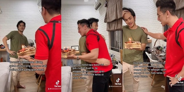 Long Time No See, Here are 7 Photos of Verrell Bramasta Reuniting with Rizky Nazar During Surprise Birthday Party