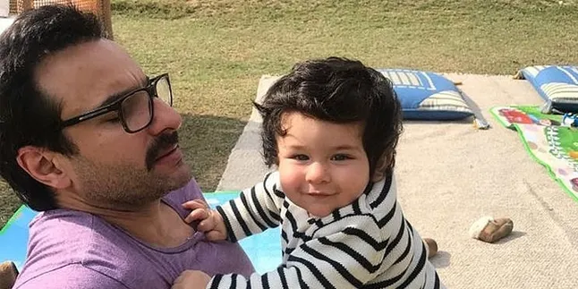 Lama Tak Jumpa, Wajah Bahagia Taimur Ketika Bertemu Saif Ali Khan Bikin Gemas!