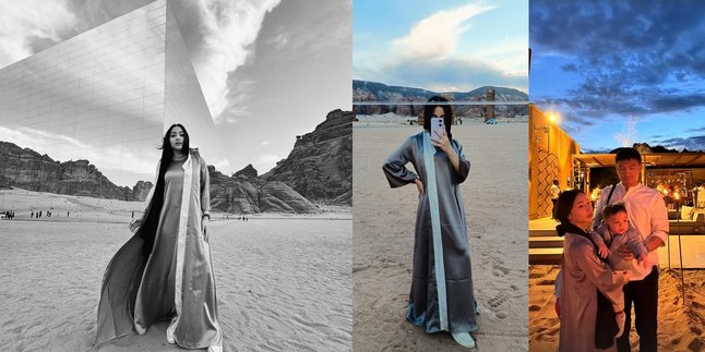 Continue Vacation to Al Ula, 8 Beautiful Photos of Nikita Willy Wearing Gamis - Relaxing Showing Hair
