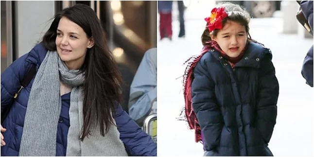 Lawan Cuaca Dingin, Katie Holmes dan Suri Kembaran Jaket