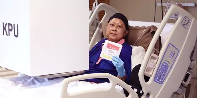 Lawan Kanker Darah, Ani Yudhoyono Nyoblos di Atas Ranjang RS