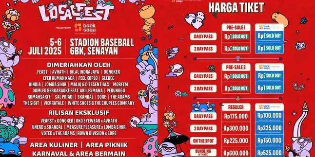 Localfest 2025 Presented by Bank Saqu Siap Digelar: Musik, Main Bareng, dan Rilisan Eksklusif dalam Satu Festival Localfest 2025 Presented by Bank Saqu Siap Digelar: Musik, Main Bareng, dan Rilisan Eksklusif dalam Satu Festival