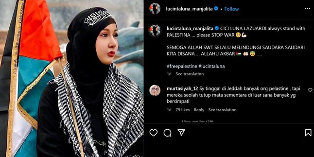 Lucinta Luna Edits Photo Wearing Hijab and Palestinian Flag, Netizens Leave Strange Comments