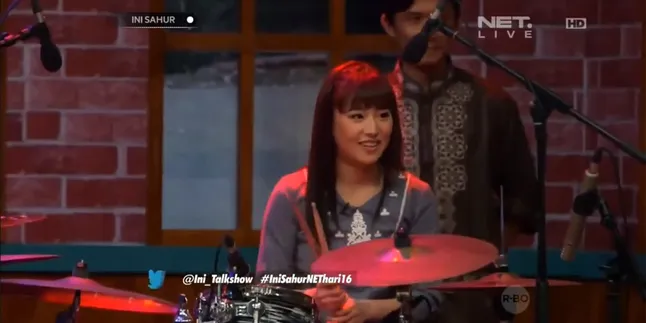 Lucunya Haruka JKT48 Jatuh di Acara 'Ini Sahur' dan Ngedrum!