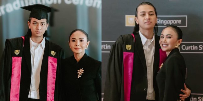 Graduating from Overseas College, Here are 7 Appearances of Cavin, Yuni Shara's Son, during Graduation - His Handsome Appearance Steals Attention