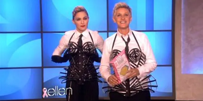 Madonna dan Ellen DeGeneres Pakai Baju Kembar