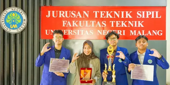Mahasiswa Universitas Negeri Malan Borong Juara Lomba Jembatan Nasional 2026