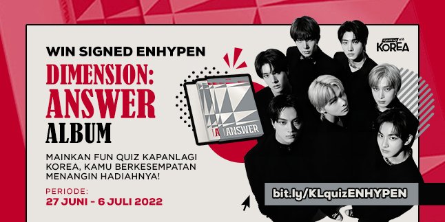 Play Fun Quiz, Win Signed ENHYPEN Album 'Dimension: Answer'!